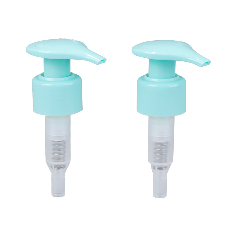 Bomba de loção para dispensador de bloqueio direita para a esquerda